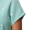 Damen Musselin-Bluse mit Herz-Stickerei