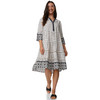 Damen Tunika-Kleid mit Allover-Muster