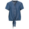 Damen Bluse in Denim-Optik