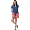 Damen Bluse in Denim-Optik