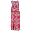 Dames maxi-jurk met all-over patroon