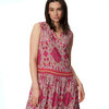 Dames maxi-jurk met all-over patroon