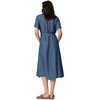 Damen Maxikleid in Denim-Optik