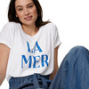 Dames-T-shirt met opdruk