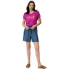 Dames-T-shirt met letteropdruk