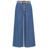 Damen 7/8 Hose mit Gürtel
