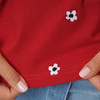 Damen T-Shirt mit Stickerei