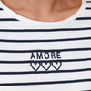 Damen T-Shirt mit Stickerei