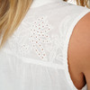 Damen Bluse mit Broderie Anglaise-Stickerei