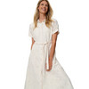 Damen Kleid mit Lochstickerei