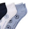 3 Paar Damen Sneaker-Socken mit Blumen