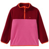 Mädchen Fleecepullover mit Farbteilern