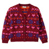 Mädchen Strickjacke mit Allover-Muster