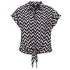 Damen Bluse mit Knotendetail