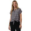 Damen Bluse mit Knotendetail