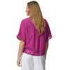 Damen Leinen-Bluse mit Spitze