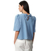 Damen Bluse in Denim-Optik