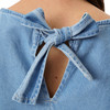 Damen Bluse in Denim-Optik