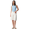 Damen Top mit Rippstruktur