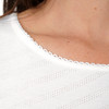 Damen T-Shirt mit Ringelsaum