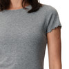 Damen T-Shirt mit Ringelsaum