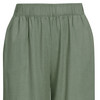 Damen Leinen-Culotte mit Elastikbund