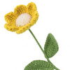 Strickblume mit einer Blüte
