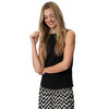 Damen Top in Crepp-Optik