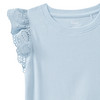 Mädchen T-Shirt mit Rippstruktur