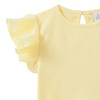 Baby T-shirt met geribbelde structuur