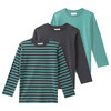 3 jongensshirts met lange mouwen