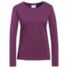 3 Damen Langarmshirts in Unifarben