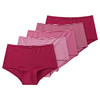 5 Damen Shorts im Set beere / weiss