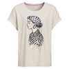 Dames-T-shirt met overslagmouwen