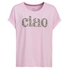 Dames-T-shirt met overslagmouwen