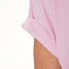 Dames-T-shirt met overslagmouwen