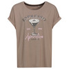 Dames-T-shirt met overslagmouwen