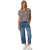 Damen T-Shirt mit fixierten Turn-ups