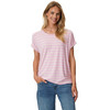 Dames-T-shirt met vaste turn-ups