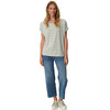 Dames-T-shirt met vaste turn-ups