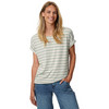 Dames-T-shirt met vaste turn-ups