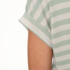Dames-T-shirt met vaste turn-ups