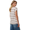 Dames-T-shirt met vaste turn-ups