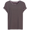 Dames-T-shirt met vaste turn-ups