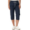 Damen Capri-Hose mit Elastikbund