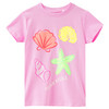 Mädchen T-Shirt mit Neon-Print