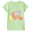 Mädchen T-Shirt mit Neon-Print