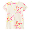 Mädchen T-Shirt mit Neon-Prints
