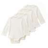 5 Baby Bodys aus Bio-Baumwolle weiss
