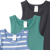 3 Baby Unterhemden mit Bio-Baumwolle